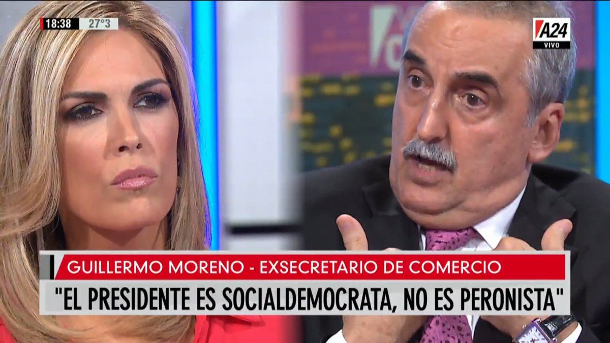 Guillermo Moreno entrevistado por Viviana Canosa.