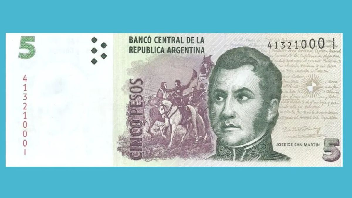 Buscá los billetes de 5 pesos en tu casa