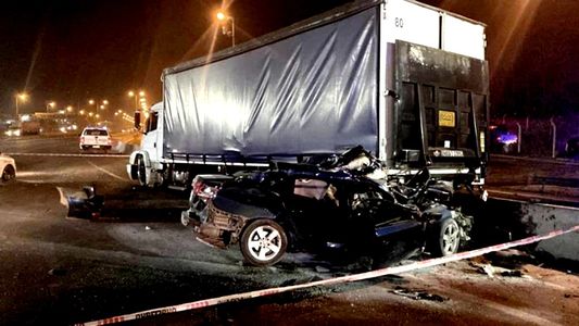Persecución y muerte en la Panamericana: qué dijo el chofer del camión involucrado en el choque
